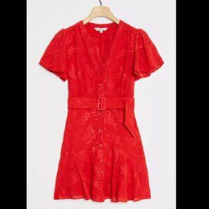 Anthropologie Ranna Gill Embroidered Dress